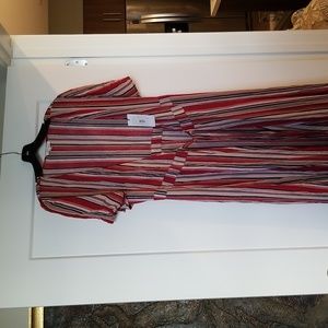 Cotton Candy LA Stripe Wrap Maxi Dress New Size L
